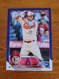 2023 Topps Series 1 Mike Trout Royal Blue Parallel #27