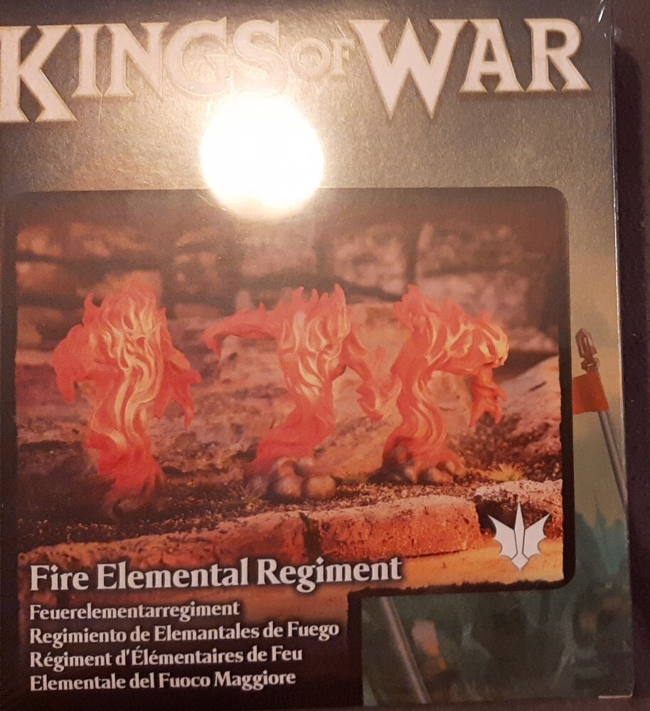 Kow Forces Of Nature Fire Elemental Regiment Kings Of War Mantic Games