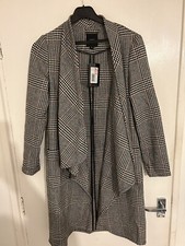 Ladies A&g Anita & Green Heritage Check Overcoat Jacket Size S Bnwt