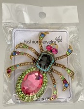 Fashion Spider Brooch Pin Rhinestone Brooches Halloween Jewelry Party