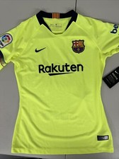 NEW Nike 2018-2019 FC Barcelona Women Away Jersey top Football Volt SZ Small