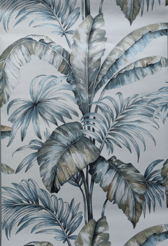 9.5m Tropical Plant Forest Banana Leaf Wallpaper Roll Home Decor Wall Coverings - Picture 9 of 9