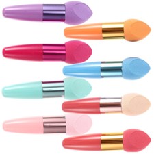 Frcolor Makeup Sponge with Handle Mushroom Blender Puff Easy to Clean Massage