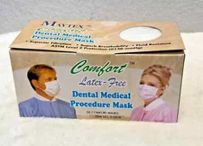 600 Pcs Medical White Face Mask by Maytex Comfortable ASTM Level 2