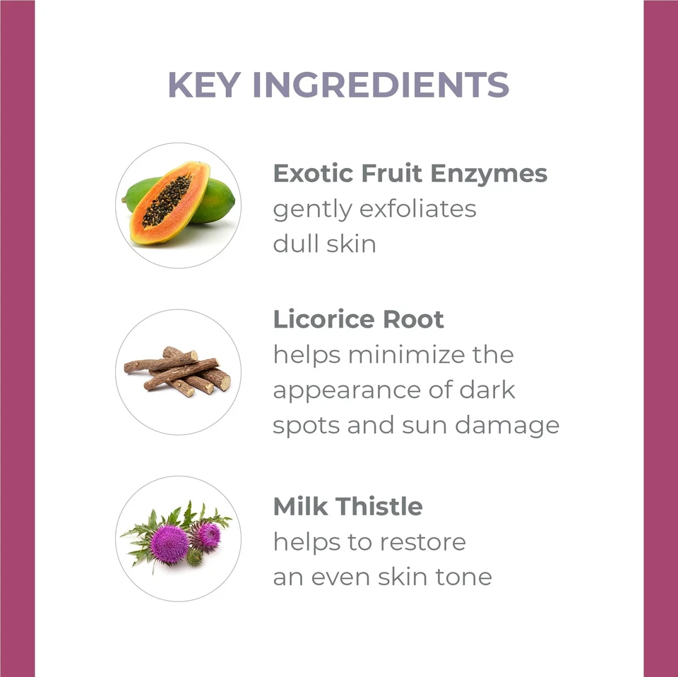 Tratamiento facial exfoliante iluminador exfoliante exfoliante exfoliante DERMA E 1,7 OZ Foto 2 de 4