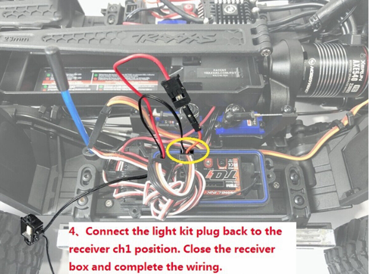 Wheel arch Lights Chassis Lights Set for Traxxas TRX6 Ultimate RC