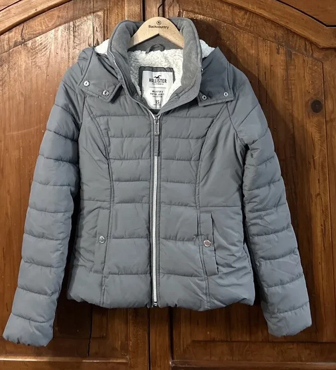 Women’s Hollister California Hooded Puffer Collection Womens Jacket Sz XS