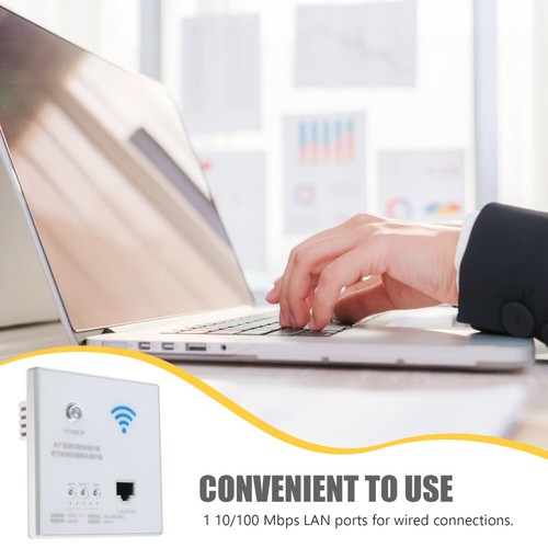 300M Wall Wireless Router Charging Port Wall WIFI Panel Socket - - 第 12/12 張圖片