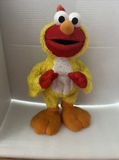 Chicken Dance Elmo Fisher-Price Mattel 2001 Sesame Street Singing Plush-WORKS