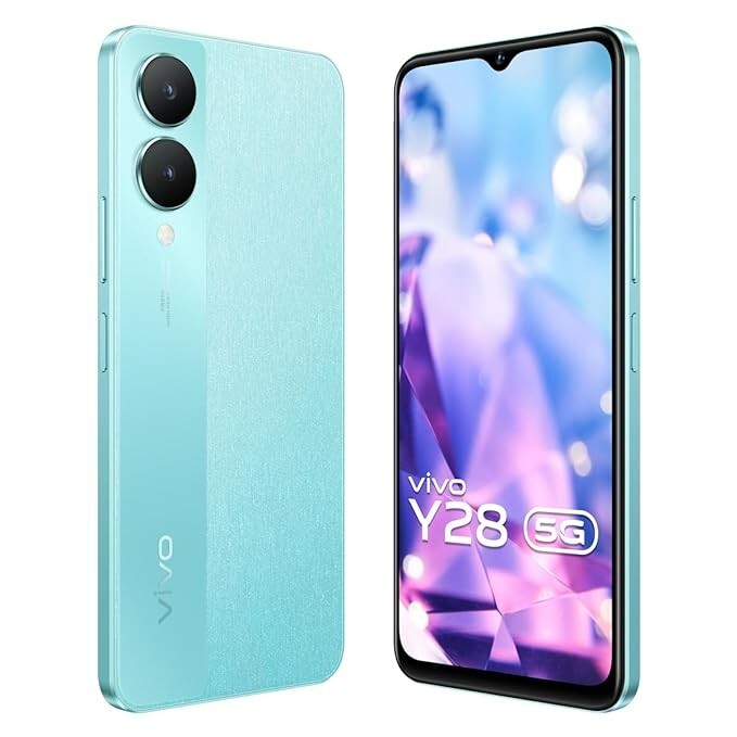 vivo Y28 5G (Blue ,128 GB 8GB RAM)6.56