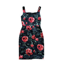 Dolce Gabanna Silk Floral Dress Size 40