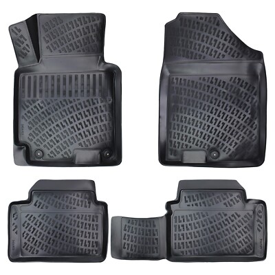 Car Floor Mats Liners For Kia Forte 2013-2018 All Season Heavy Duty 3d Auto Rugs
