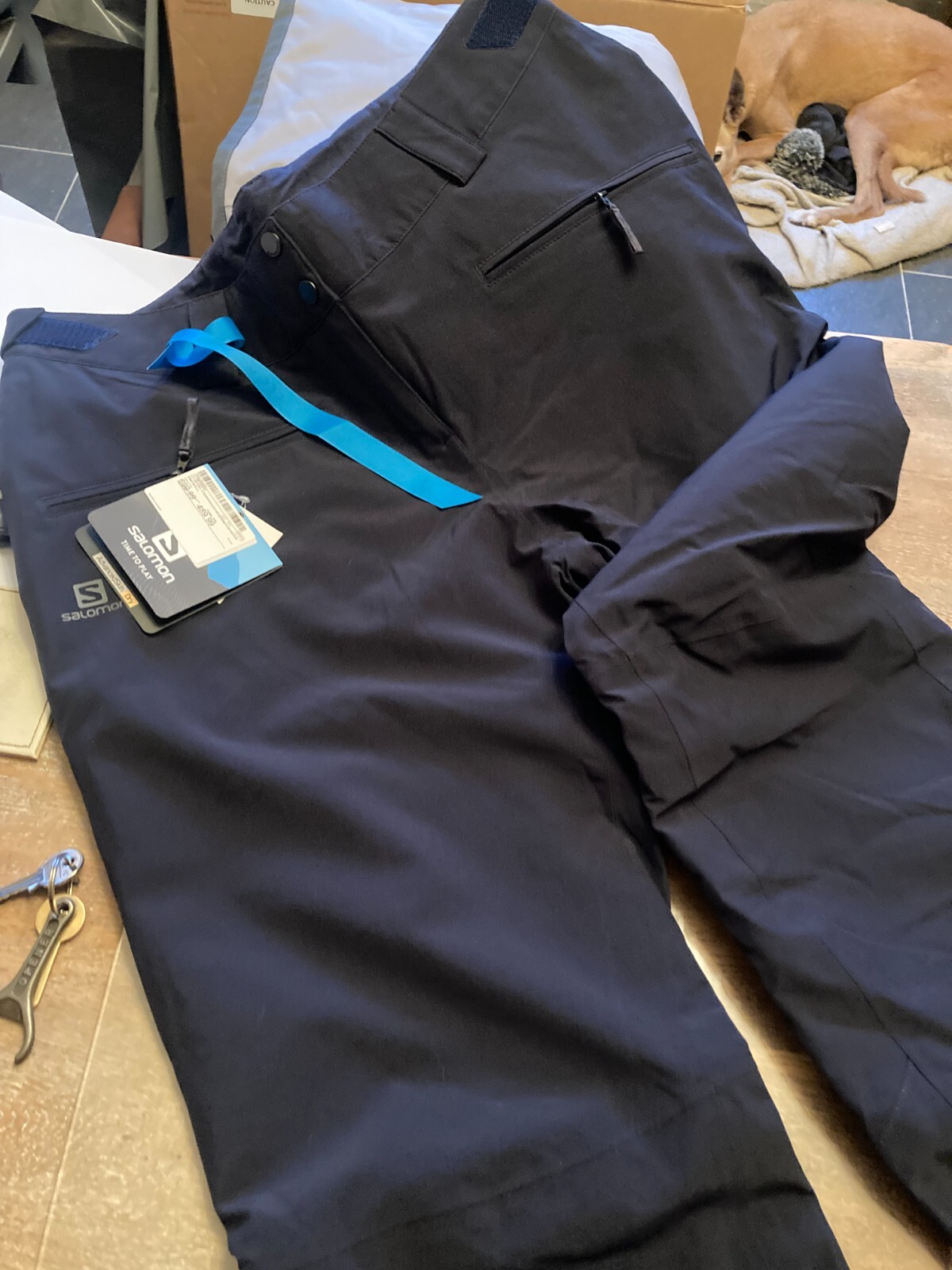 Pantaloni da sci Salomon Edge donna XL. Cielo notturno nuovo con etichetta
