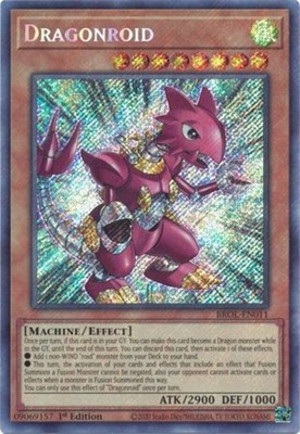 Dragonroid - BROL-EN011 - Secret Rare - 1st Edition NM YuGiOh! Brothers ...