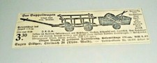 Kleine alte Reklame Handwagen Eugen Stötzer Steinach Thüringen