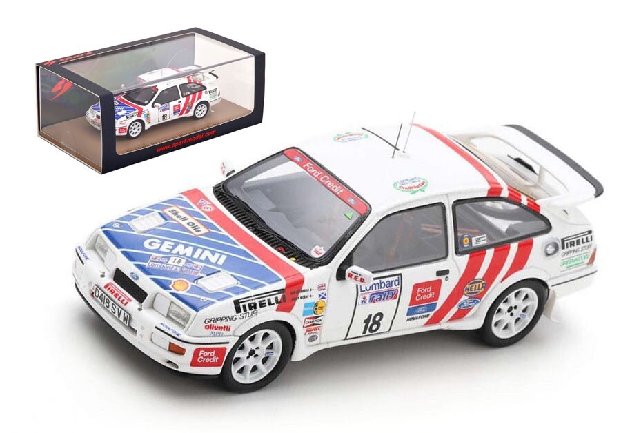 2024人気新作 3Rd #18 Cosworth Rs Sierra Ford SPARK 43 1 Rally Lombard Rac レーシングカー