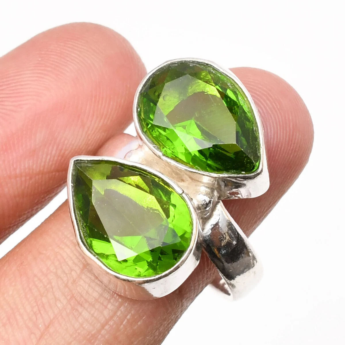 Anello Con Topazio Azzurro Idrotermale In Oro 18 - Gioielleria Sessa - Foto 10