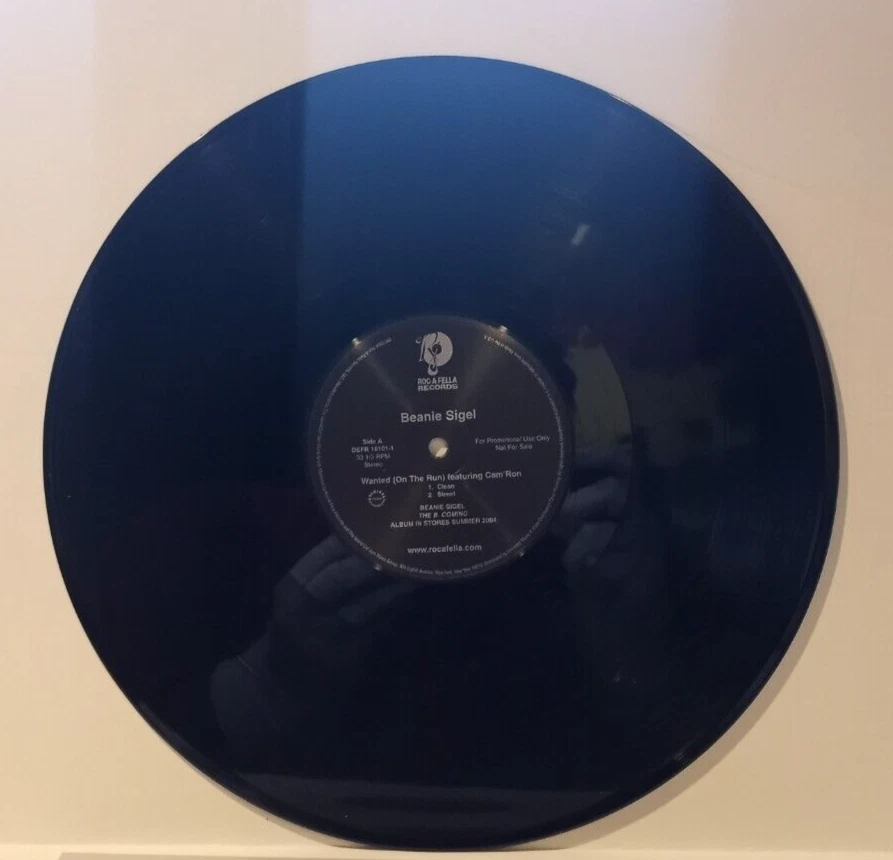 Beanie Sigel "Wanted (On The Run)" feat Camron 12" Vinyl Record Roc-A-Fella - Image 4 of 4
