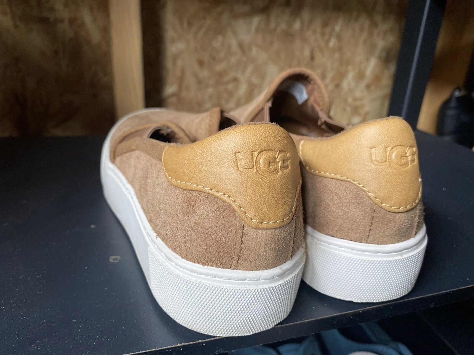 VANS Scarpe donna taglia 6 5 UGG scamosciate marrone chiaro stile furgone