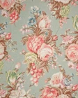 Rare 1986 HTF 1 YARD  NEW RALPH LAUREN CHARLOTTE roses celadon FABRIC not drapes