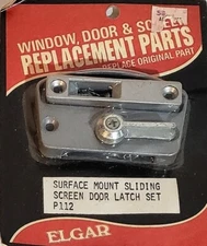 Screen Door Latch Set with Surface-Mount Door Latch and Sliding Door Handle, ...