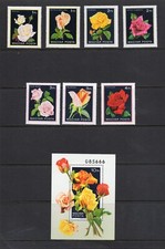 S3974 Ungarn 1982 Flora Blumen Rosen Set & Blatt MNH