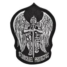 Saint Michael Protect Us Tactical Morale Police Law Military Hook an Loop Patch