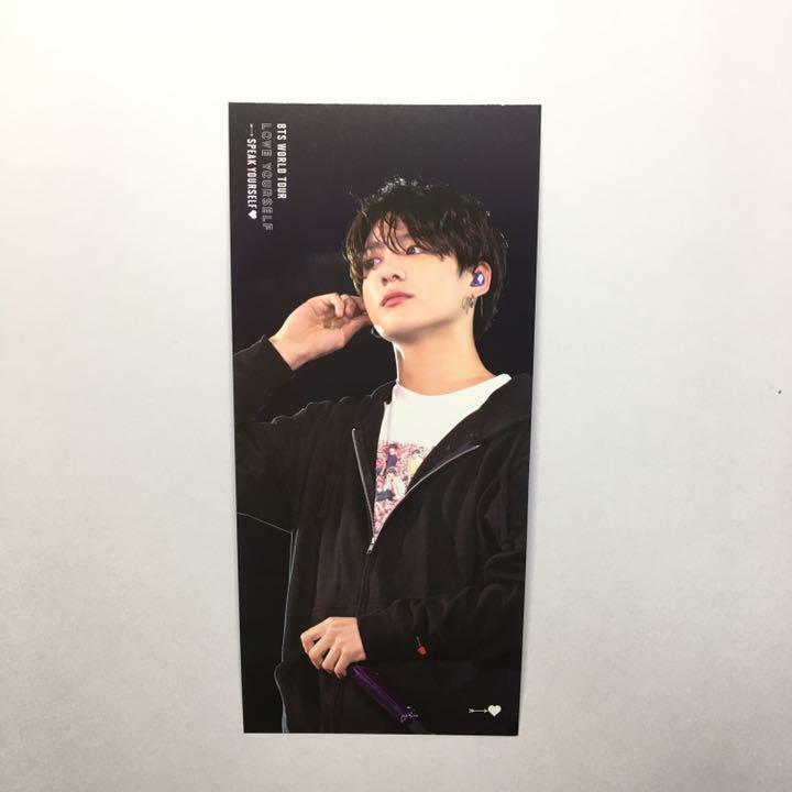 BTS World Tour Love Yourself Speak Yourself London DVD Bookmark Jungkook JK