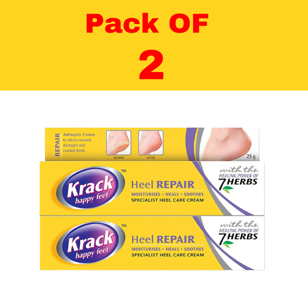 Krack Heel Repair Cream 25g Cracked Feet With The Healing Power