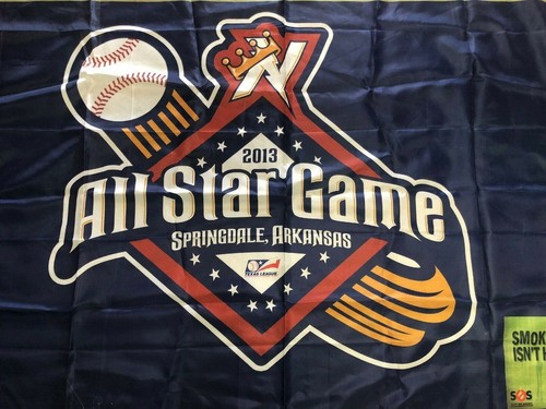 Poster bandiera Arkansas Naturals 2013 MiLB Texas Leauge All Star Game viaggiatori Nwa - Foto 2 di 12