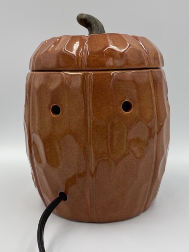 Scentsy • PUMPKIN • Warmer Retired 2010 Mid-Size Thanksgiving Fall Halloween BOX - Picture 6 of 23
