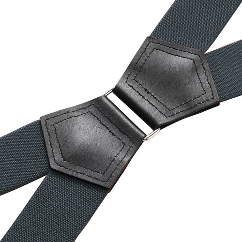 Buyless Fashion 2 Pack Suspender Men - 48" Adjustable Straps 1 1/4" - X Shape - Picture 10 of 90