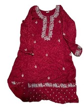 women pakistan kurtis dresses pishwas wedding red