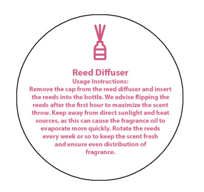 Reed Diffusor Verwendung Aufkleber x28 - Premium How To Safety Warn Etiketten