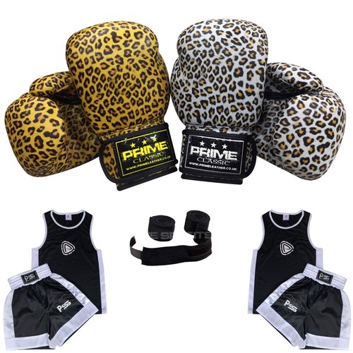 Kids Boxing Glove Uniform Hand Wrap Sparring Training, kickboxing, Muay Thai Kit - 第 1/8 張圖片