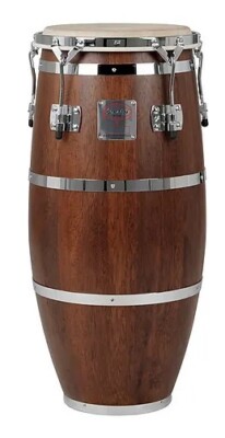 Gon Bops Mariano Conga 12.25'' Conga Drum Mahogany Stain Chrome Hardware | Dealer