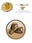 Boxing Gloves (C) 26mm Metal Lapel Domed Pin Badge