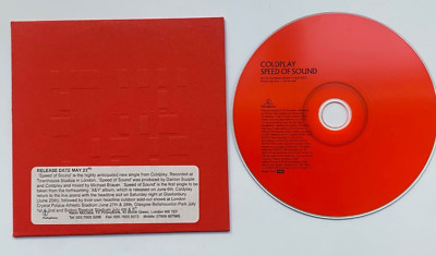 COLDPLAY Speed Of Sound 1 track Promo CD (2005)