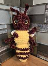 Crochet Bee 9" Tall Amigurumi Gift Chenille Insect Bug Cute Gift