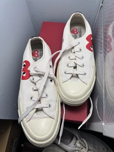 Sneakers basse CDG Play x Converse Donna Taglia: 7 Bianco