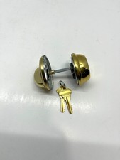 NEW SCHLAGE Deadbolt Keyed, Single Cylinder, Security, Bright Brass, B60N505