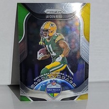 Jayden Reed 2025 Panini Prizm Football Global Reach Green Bay Packers #2