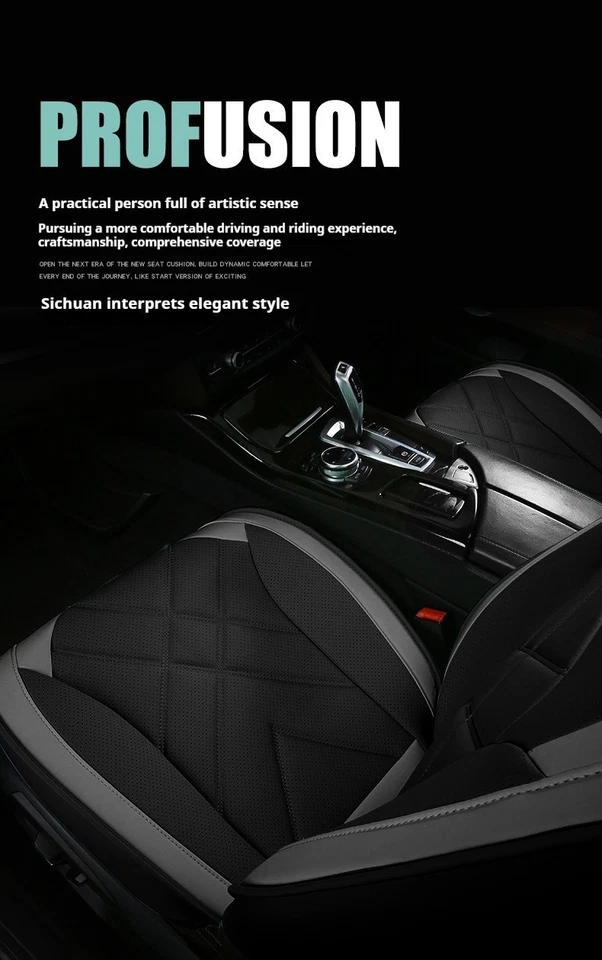 For MAZDA Car 5 Seat Covers Full Set Leather Front Rear Cushion Protector Pad - Image 4 of 4