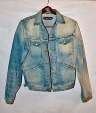 Tom Ford Slim Fit Denim Jacket Made in USA Faded Wash Trucker S
