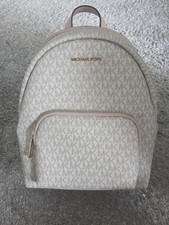 Michael Kors Signature Medium Backpack - Vanilla Pink Blush