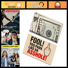 Funny Parking Prank Cards - "You Park Like an A shole" - 50 Pack Gag Gift Notes