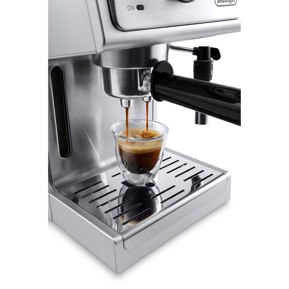 De'Longhi 15 Bar Pump Espresso Machine - ECP3630: Silver, Adjustable Cup Shelf,