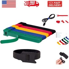 100 PCS 6 inch Reusable Fastening Cable Ties Cords Management Cable Organizer...