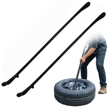 2-Pack Tire Mount and Demount Iron Tubeless Tire Removal Tool 37 inch Black