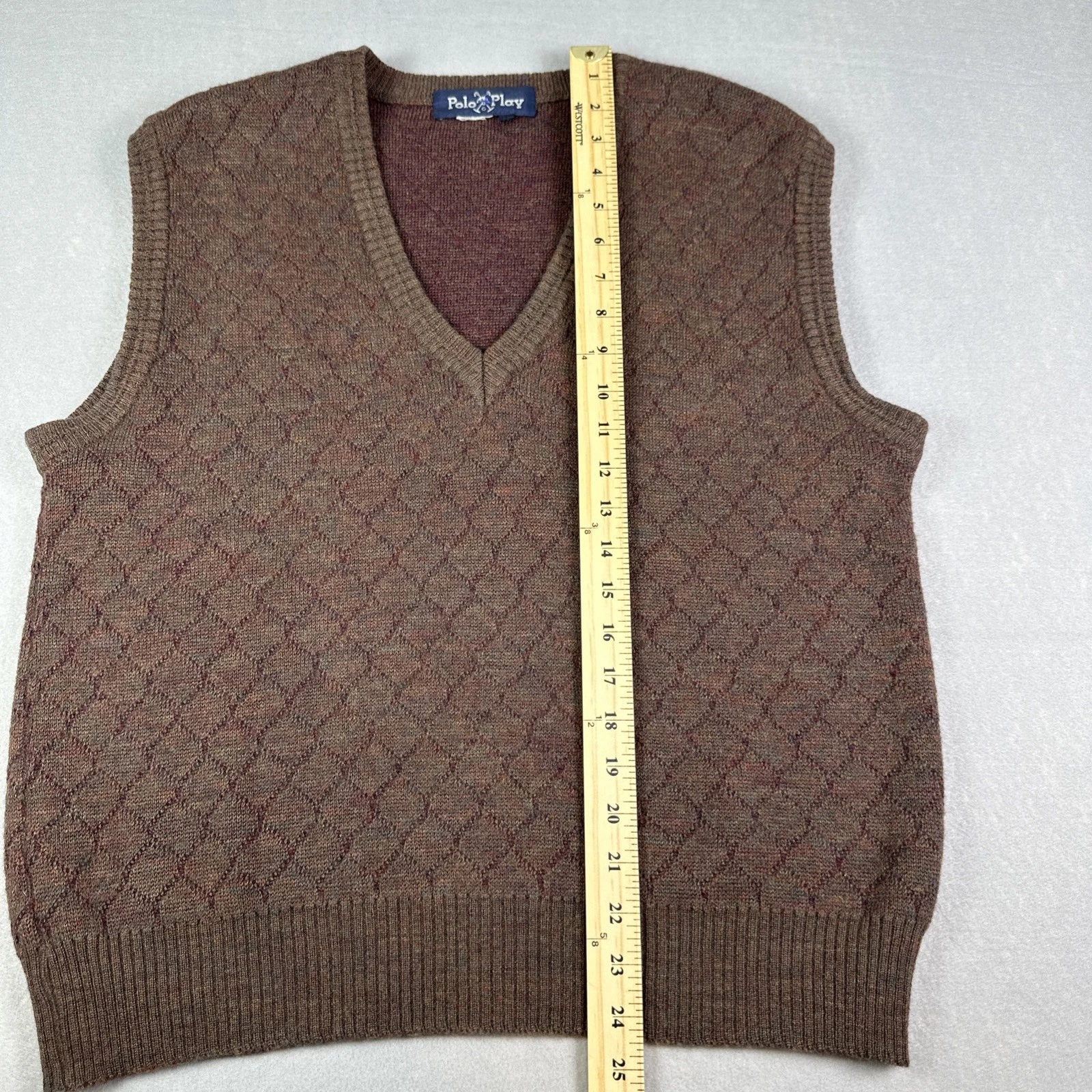 Polo Play By Ralph Lauren Wool Sweater Vest Multicolor Mens Medium image 7